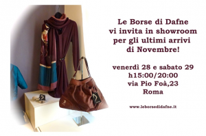 Evento Novembre Dafne show-room picture invito